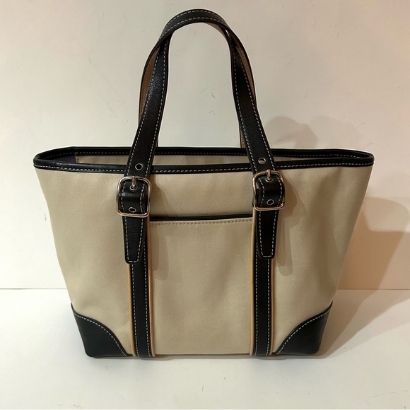 Coach Canvas & Leather Small Tote Excellent Condition - Picture 2 of 11